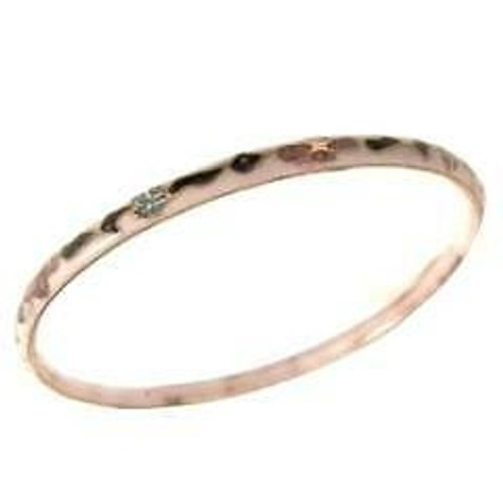 Vintage White, Blue, Green & Purple Enamel Gold Tone Bangle Bracelet *8.25"